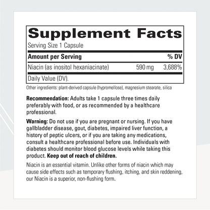Flush-Free Niacin - Cellular Energy Support (60 Capsules) | Integrative Therapeutics