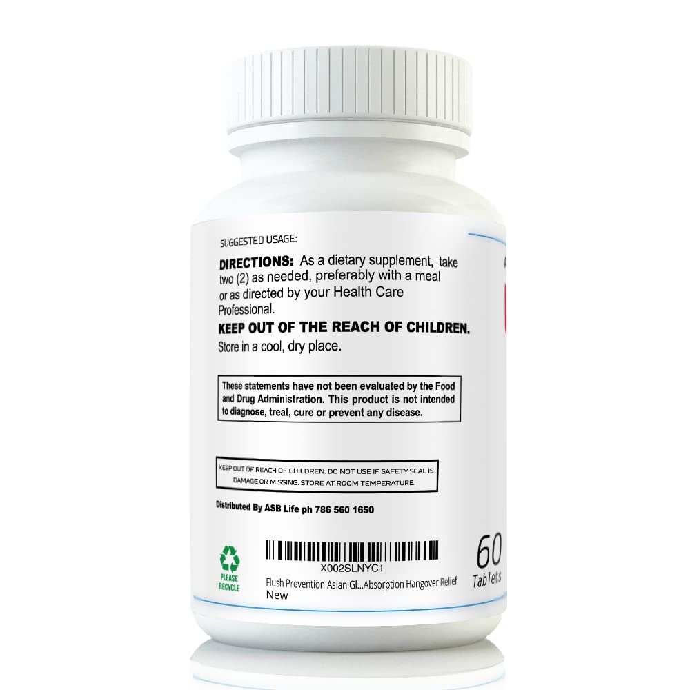 Flush Prevention Red Face Supplements | Clinically Formulated Fast Absorption