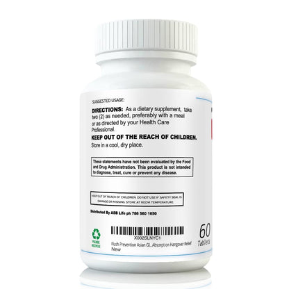 Flush Prevention Red Face Supplements | Clinically Formulated Fast Absorption
