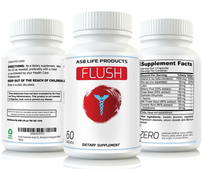 Flush Prevention Red Face Supplements | Clinically Formulated Fast Absorption