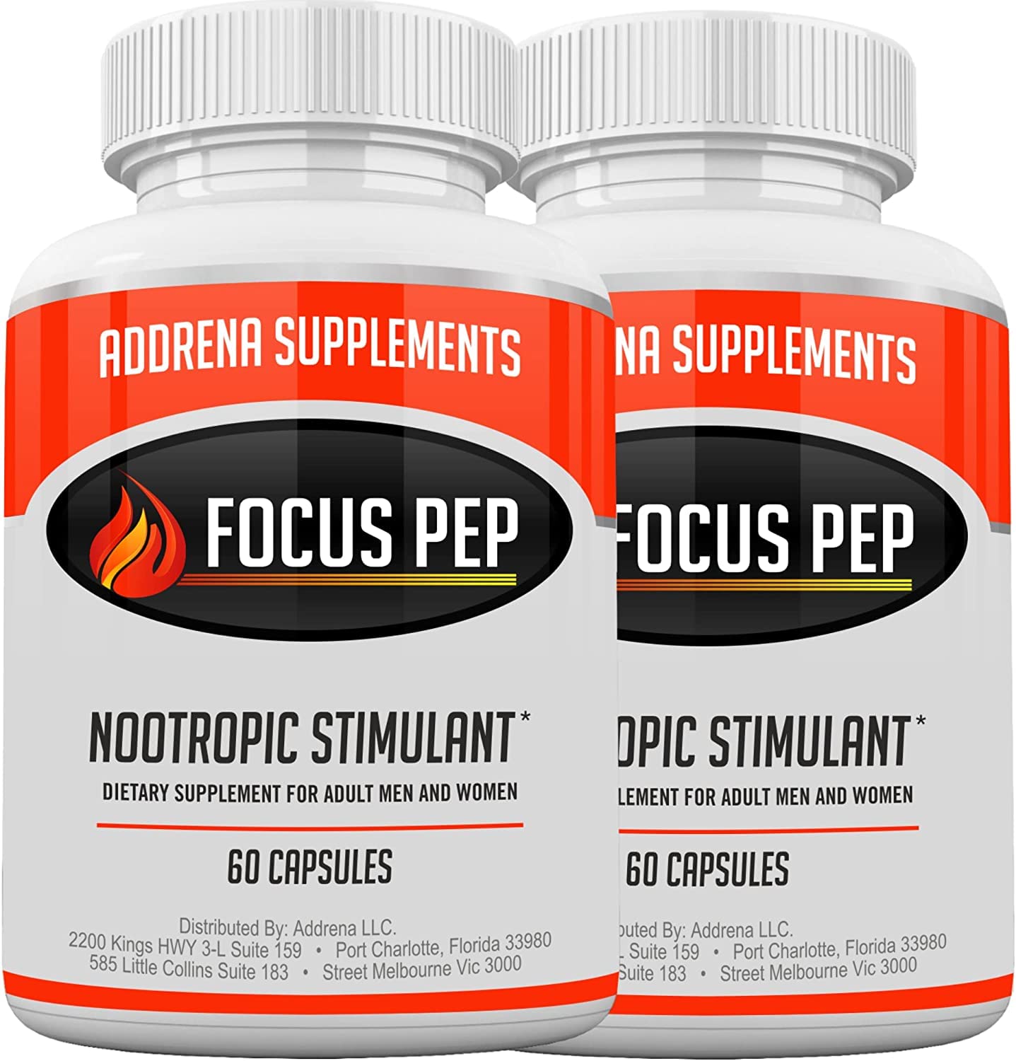 Focus Pep 2 Pack: OTC Stimulants for Natural Focus & Brain Boost | 120 Pills