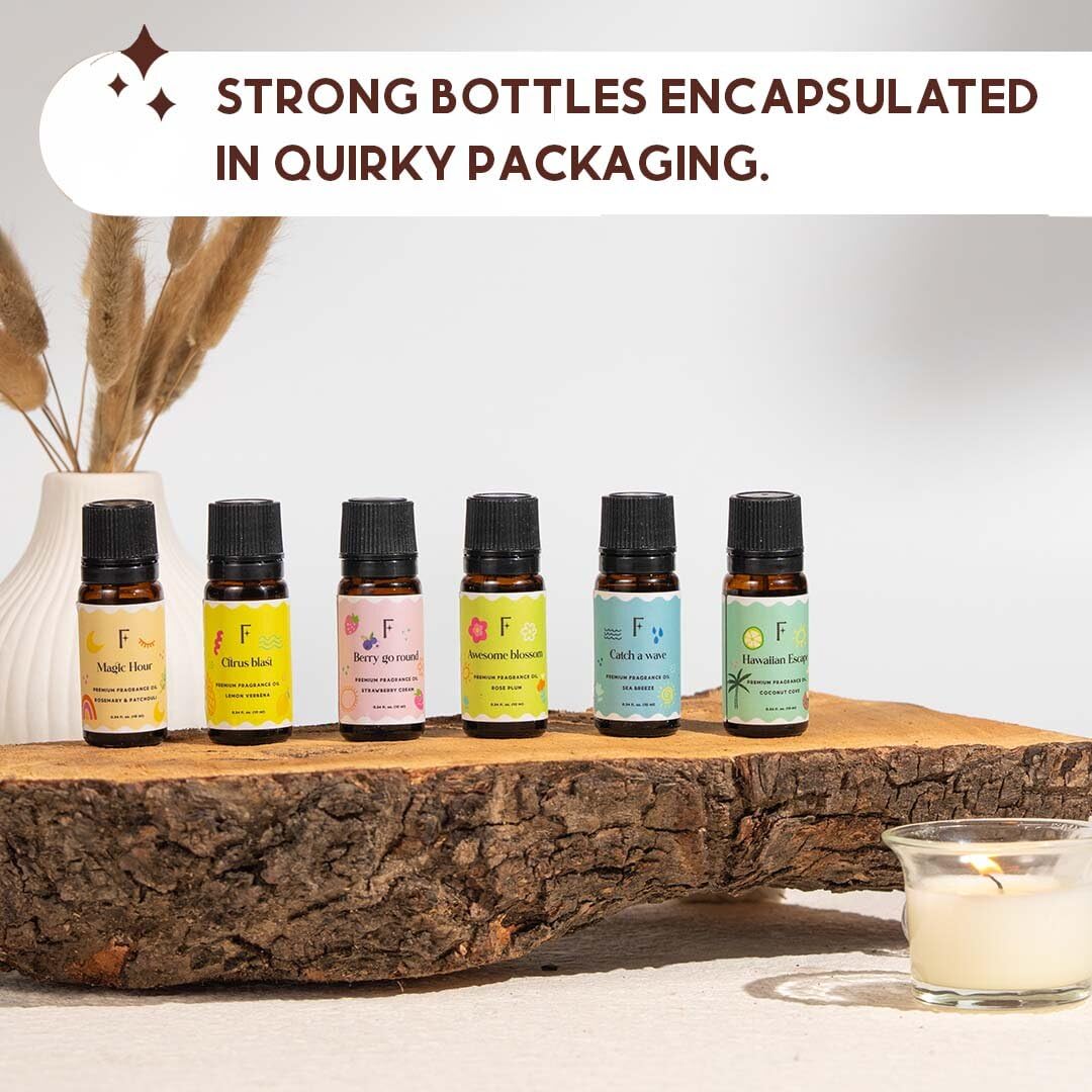 Folkulture Essential Oils Set of 6 for Home | Relaxation & Meditation