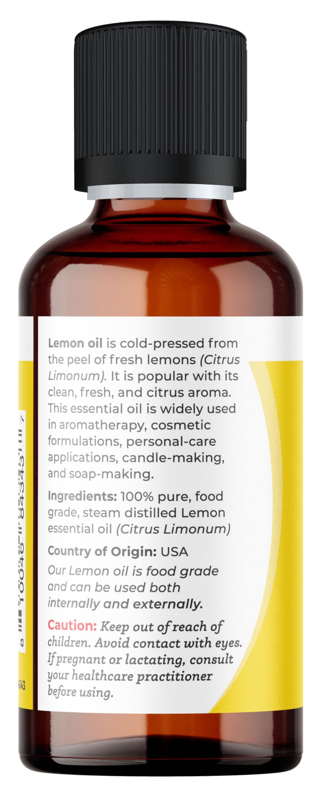 Viva Doria Lemon Essential Oil – 100% Pure, Undiluted, USA 30 mL