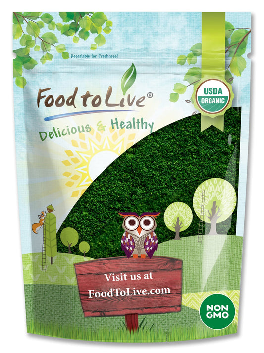 Food to Live Organic Algae Powder Mix - 8 oz, Spirulina & Chlorella 50/50 (Non-GMO, Raw, Vegan)