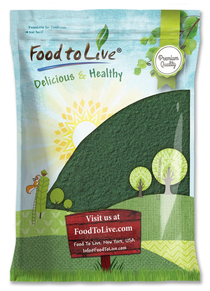 Food to Live Chlorella Powder – 8 Pounds | Kosher, Raw Green Algae, Vegan Superfood