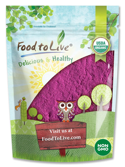 Food to Live Organic Black Currant Juice Powder, 1 Pound – Non-GMO, Raw, Kosher, Vegan Superfood