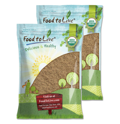 Food to Live Organic Psyllium Husk Powder, 15 Pounds – Non-GMO, Kosher, Ultra Fine, Unsweetened, Unflavored