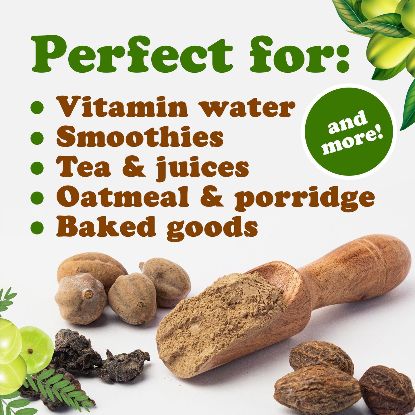 Organic Triphala Powder 10 lb – Amla, Bibhitaki & Haritaki | Non-GMO, Vegan, Kosher | Food to Live