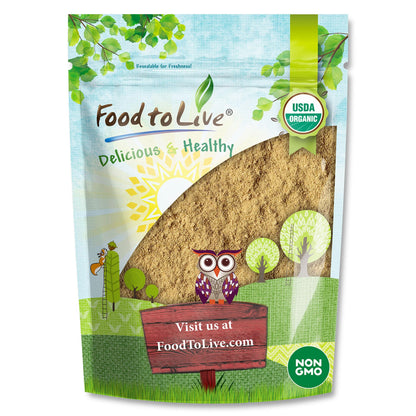 Food to Live Organic Triphala Powder – 5 lb (Amalaki, Haritaki & Bibhitaki), Non-GMO, Vegan