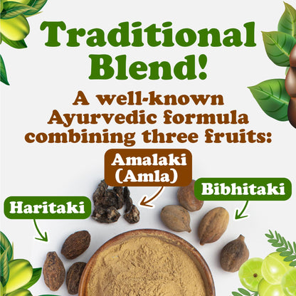 Food to Live Organic Triphala Powder – 5 lb (Amalaki, Haritaki & Bibhitaki), Non-GMO, Vegan