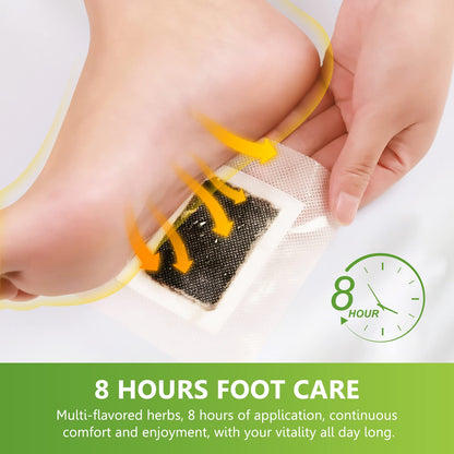 Foot Pads 30 Pcs – Bamboo Vinegar Ginger Powder Pads (Pack of 3)