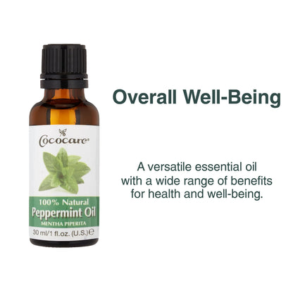 Cococare 100 Percent Peppermint Oil - Essential Oil for Aromatherapy - 1 Fl Oz