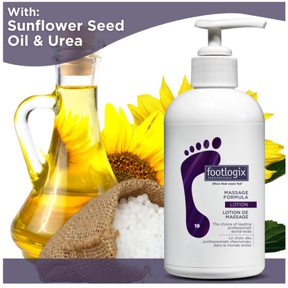 FOOTLOGIX Massage Formula Lotion 8.45 oz | Dermal Infusion Technology