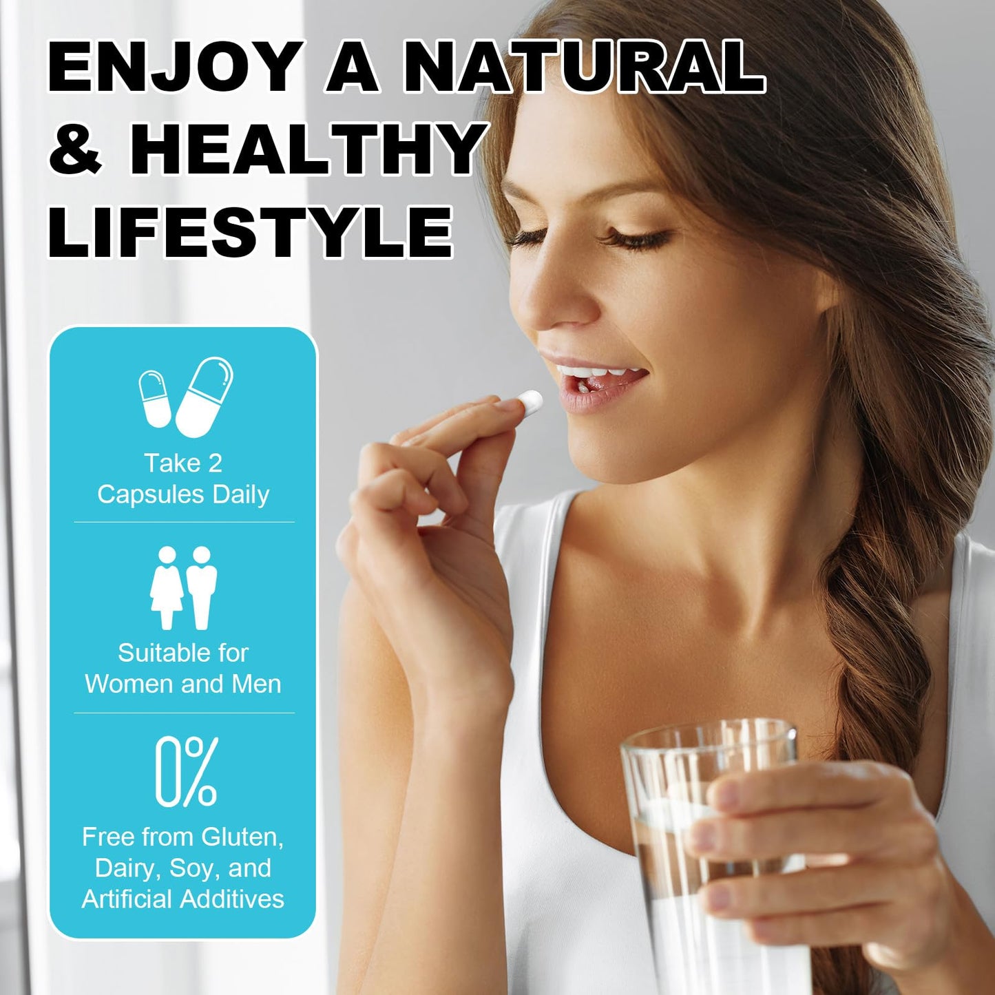 4-in-1 Gut Health Supplement with 60B CFU Probiotics for Immunity & Skin | Women & Men