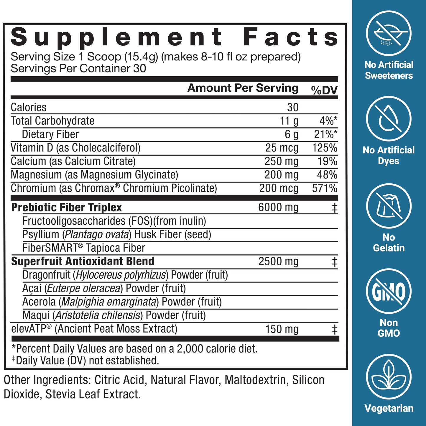 Force Factor Diet Aid Powder – Metabolism Booster, Chromax Chromium, 30 Servings