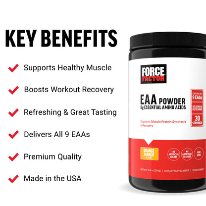 Force Factor Essential Amino Acids Powder - Full Spectrum EAAs