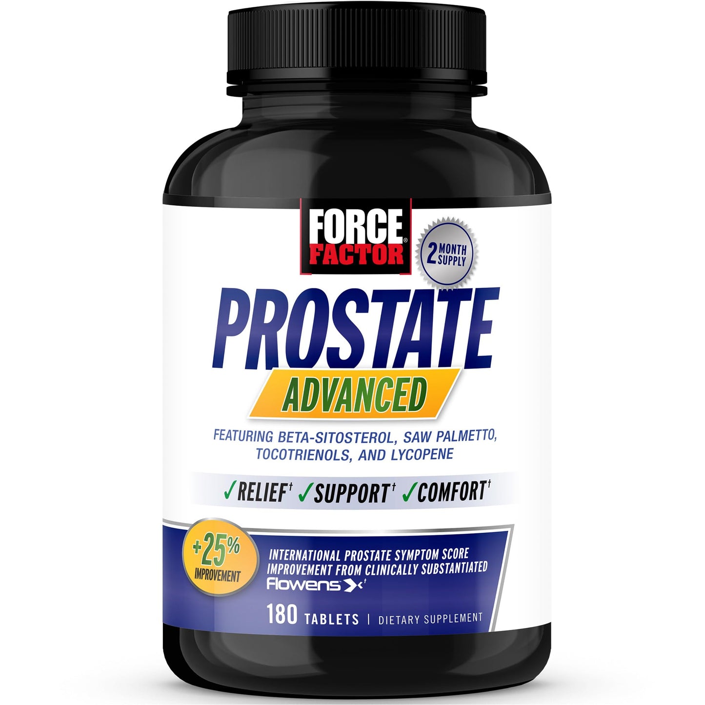 FORCE FACTOR Prostate Advanced – Prostate & Urinary Support, 180 Tablets