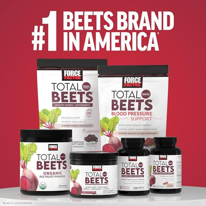 FORCE FACTOR Total Beets Ultimate Heart Health Chews – Blood Pressure Support & Circulation
