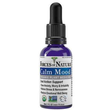 Forces of Nature Calm Mood – Organic Homeopathic Medicine (1 Fl Oz)