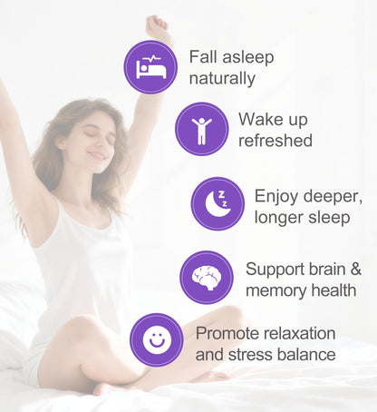 ForestCode Natural Sleep Aid for Adults — GABA & Seaweed Extract, Melatonin-Free, 60 Capsules