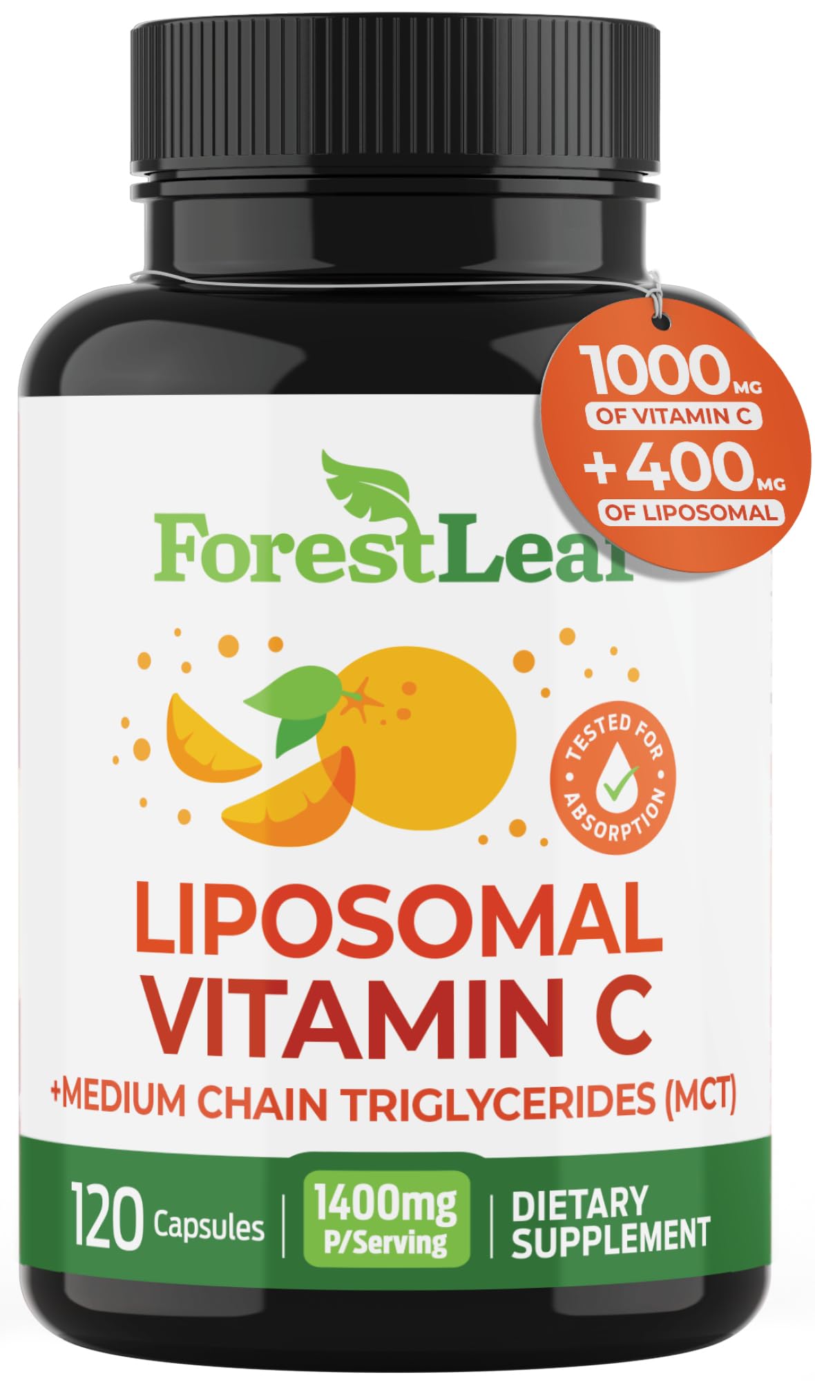 ForestLeaf Liposomal Vitamin C 1000mg Capsules | High-Dose Liposomal Vitamin C