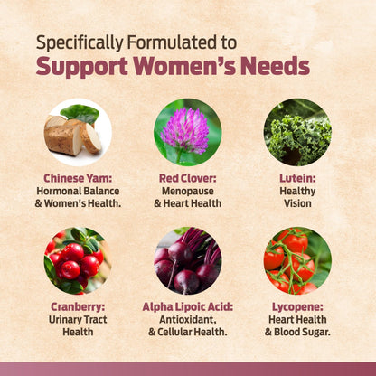ForestLeaf Daily Vitamin Multivitamin for Women - Women's Multivitamin & Multiminerals (60 Veg Caps)