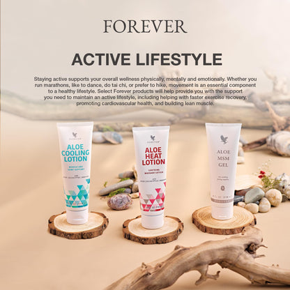 Forever Living Aloe Heat Lotion with Menthol & Eucalyptus - Comfort & Skin Nourishment - Vegan-Friendly, 4 oz