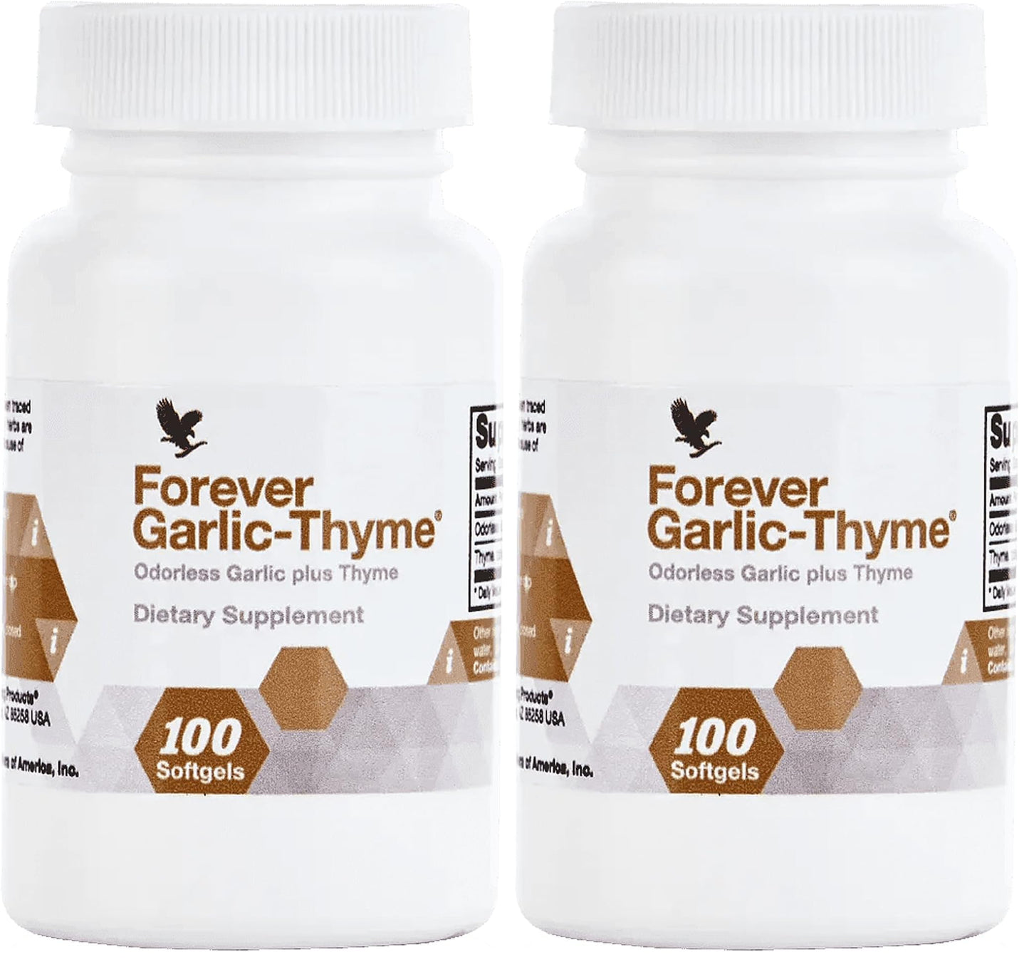Forever Garlic-Thyme Odorless Softgels – Cardiovascular & Immune Support (Pack of 2)