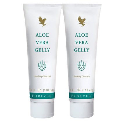 Forever Living Aloe Vera Gelly – Pure Aloe Gel, Vegan & Gluten-Free, 4 oz (Pack of 2)