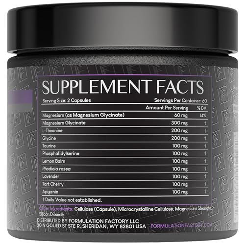 Formulation Factory The Night Before 10-in-1 Sleep Aid – 120 Caps (Melatonin-Free)