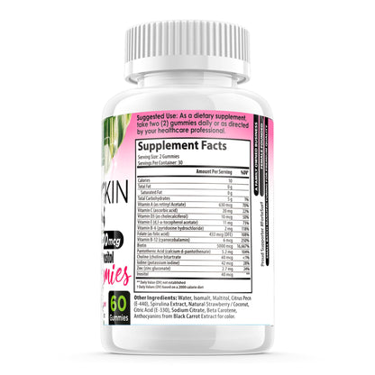 FORTE NATURALS Hair Growth Biotin Gummies for Women – 5000mcg Biotin, Hair Skin & Nails Vitamins, Made in USA