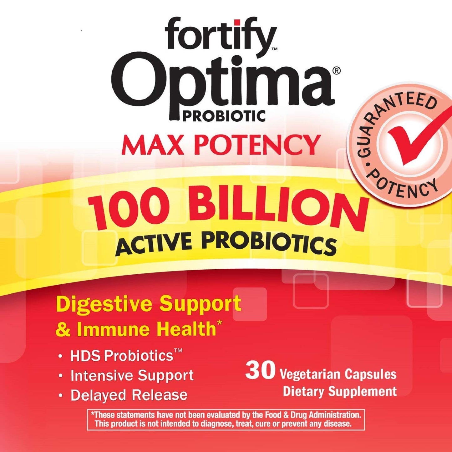 Nature's Way Fortify Optima Daily Probiotic — 100B CFUs, 15 Strains, 30 Count