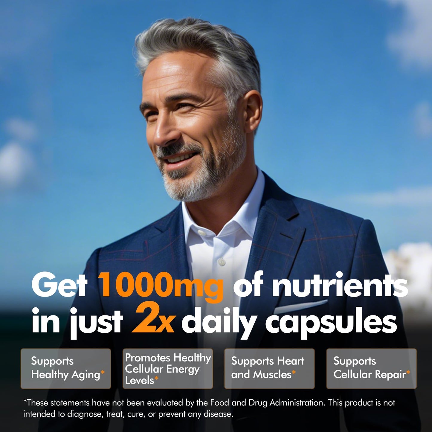 FORTISCA NAD+ 1000mg Liposomal NAD+ with Resveratrol – 100 Caps