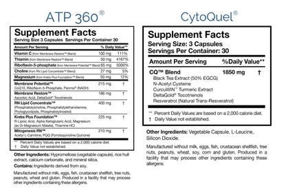 Researched Nutritionals Foundation Kit - Tri-Fortify Liposomal Glutathione (450mg) Watermelon, Transfer-Factor Multi Immune, ATP 360 & CytoQuel to Support Energy, Immunity, Cytokine Response & Detox