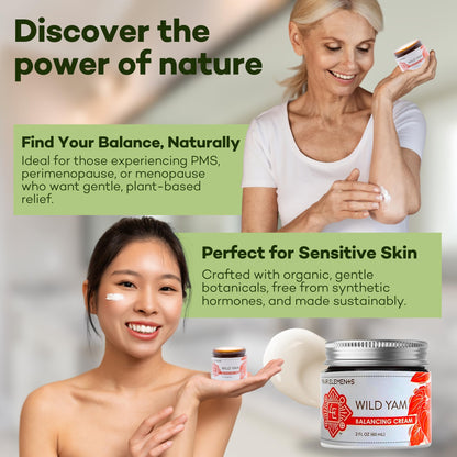 Four Elements 4E Wild Yam Balancing Cream 2 OZ — Award-Winning USA Made