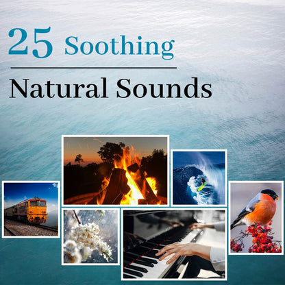 Fourair White Noise Sound Machine – 25 Soothing Sounds, Rechargeable & Portable, 32 Volume Levels, 5 Timers