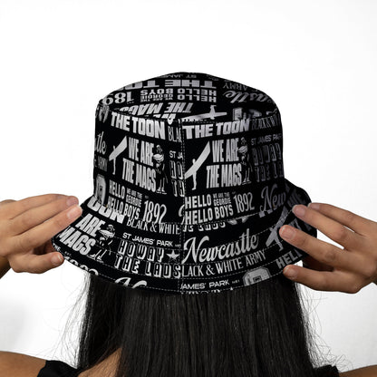 Newcastle - Word Montage - Bucket Hat