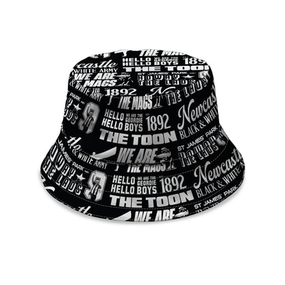 Newcastle - Word Montage - Bucket Hat