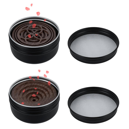 Framendino 2-Pack Wood Diffuser – Round Wooden Car Diffuser for Home, Office & Yoga