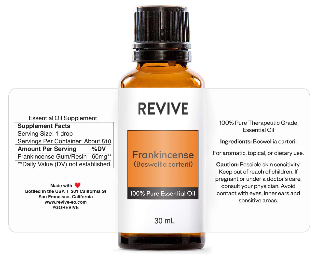Frankincense Boswellia Carterii 30mL – Revive Essential Oils | 100% Pure Therapeutic Grade