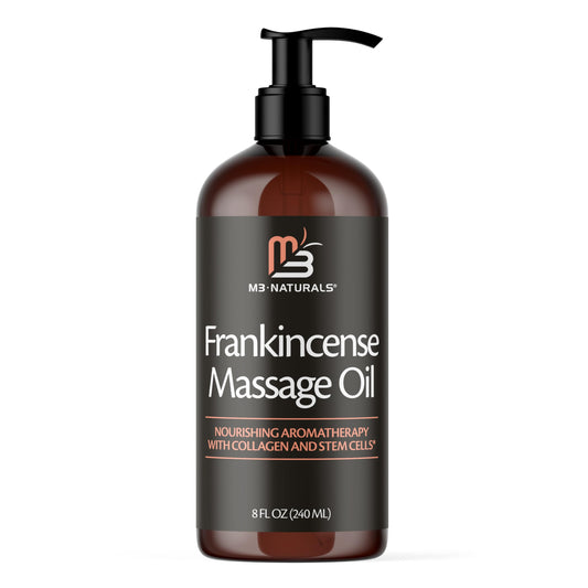 Frankincense Massage Oil for Scars, Stretch Marks & Fine Lines | M3 Naturals 8 oz