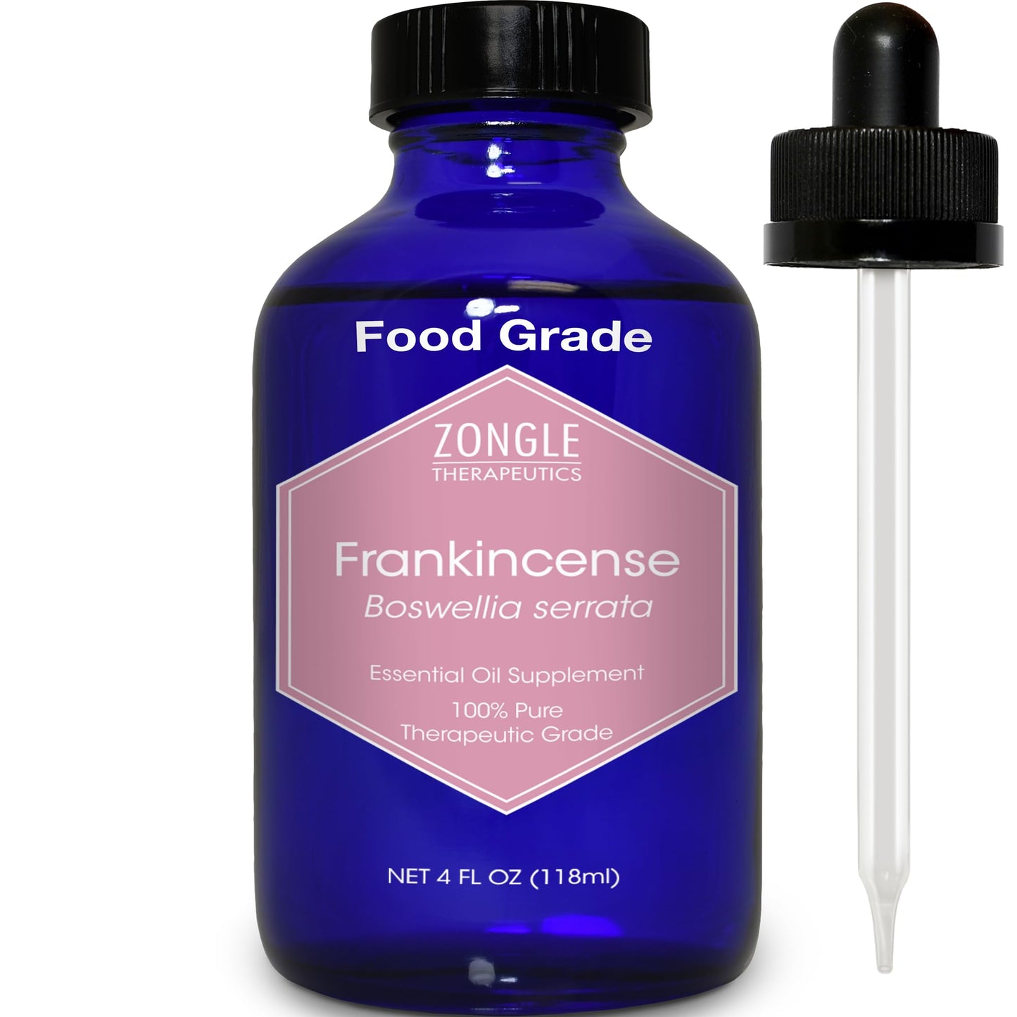 Frankincense Essential Oil – Food Grade & Edible for Face | Zongle Therapeutics 4 oz