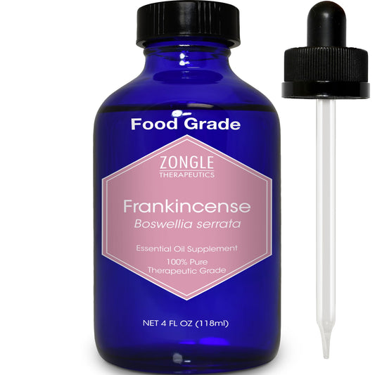 Frankincense Essential Oil – Food Grade & Edible for Face | Zongle Therapeutics 4 oz