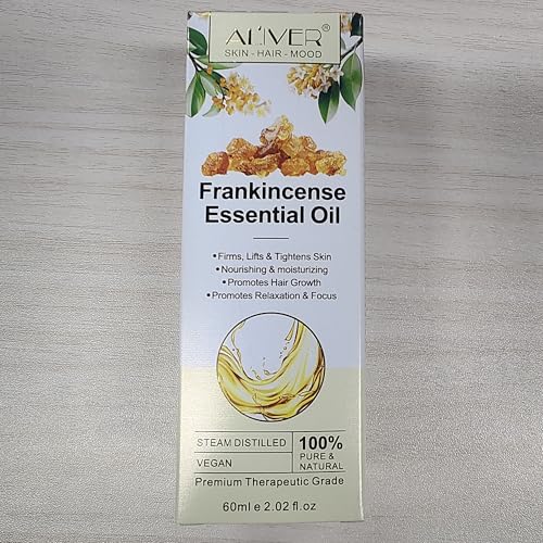 Pure Frankincense Essential Oil 60ml | 100% Natural Therapeutic Grade for Skin & Aromatherapy