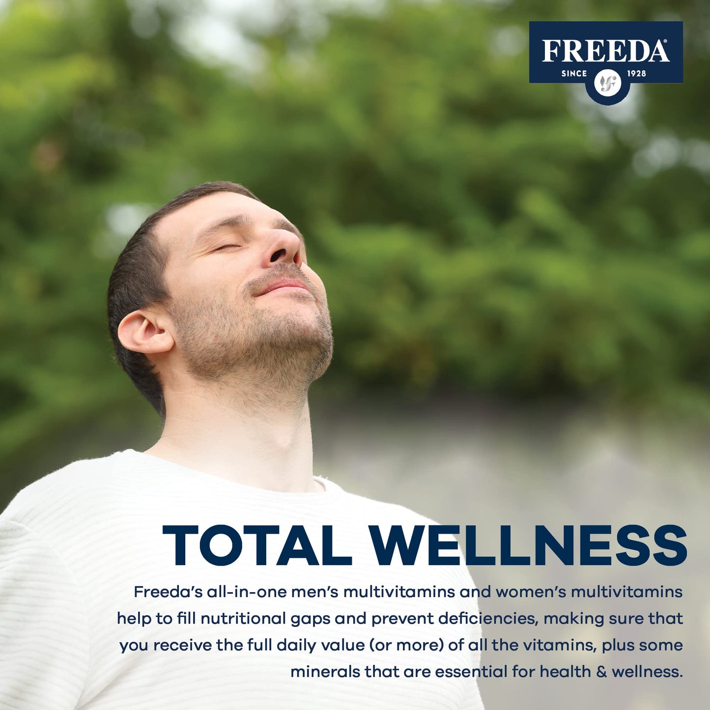 FREEDA Iron-Free Daily Multivitamin – Kosher, Gluten Free (250 Capsules)