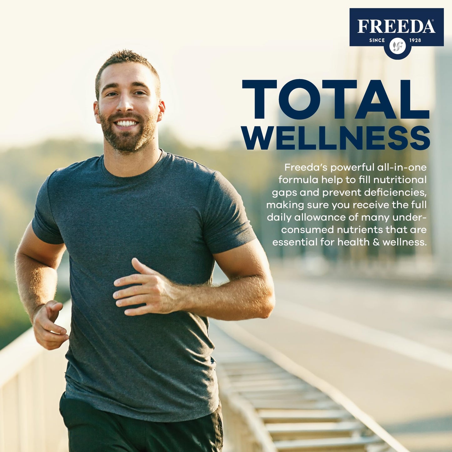 FREEDA Ultra Multivitamin Capsules – Iron-Free High-Potency Daily Supplement (120 Count) – Kosher Certified