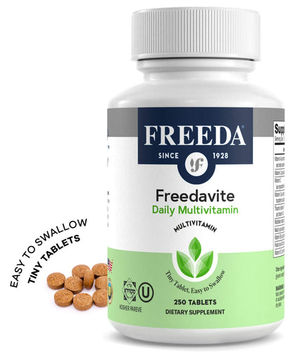 Freedavite Tiny Tablet – Moderate Multivitamin for Men & Women | 250 Count