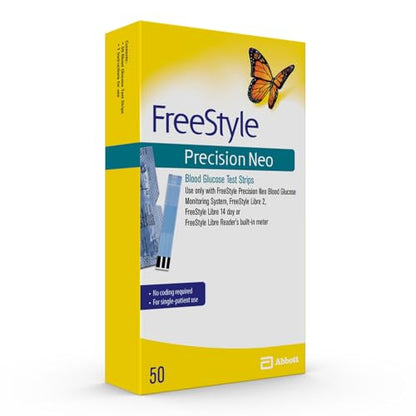 FreeStyle Precision Neo Blood Glucose Test Strips – 50 Strips