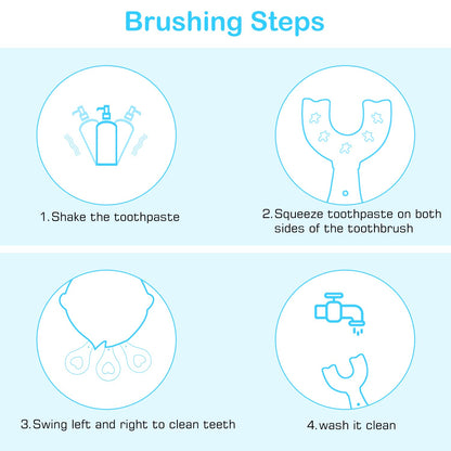 Frerdui 6-in-1 Baby Training Toothbrush Set – Infant to Toddler Oral Care
