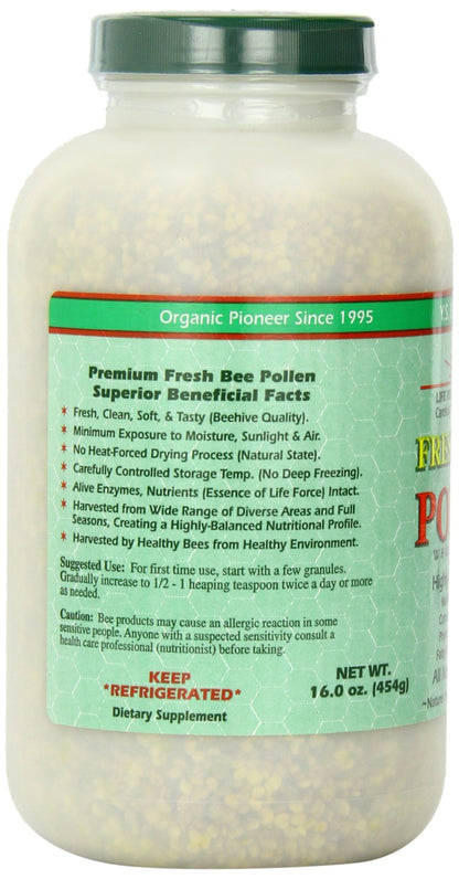 Fresh Bee Pollen Whole Granules - 16 oz | Nutrient-Rich Superfood
